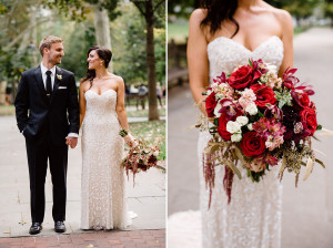 vintage gold fall wedding