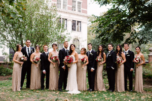 vintage gold fall wedding