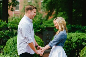 Old City Philadelphia Garden Engagement