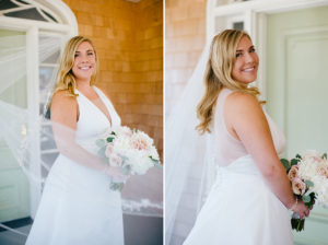 Bay Head Yacht Club New Jersey Wedding Illusion neck wedding gown ©Jessica Hendrix Photography 2016