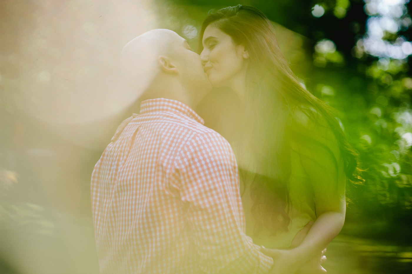 hazy summer love engagement session